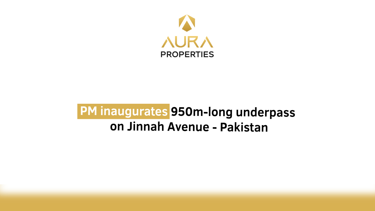 PM inaugurates 950m-long underpass on Jinnah Avenue - Pakistan